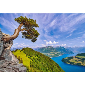 Castorland puzzle 1000 dílků - Výhled na jezero Uri, Švýcarsko