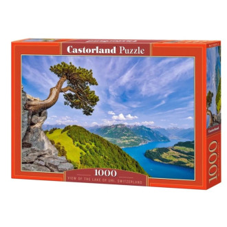 Castorland puzzle 1000 dílků - Výhled na jezero Uri, Švýcarsko