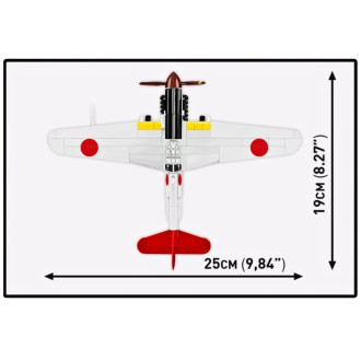 Cobi 5872 II WW Kawasaki Ki-61 Hien, 1:48, 141 kostek