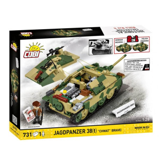 Cobi 2670 II WW Jagdpanzer 38(t) CHWAT (Odvážlivec), 1:28, 731 kostek