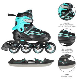 Nils Extreme NH18190 2v1 černo-modré vel.M (34-38)