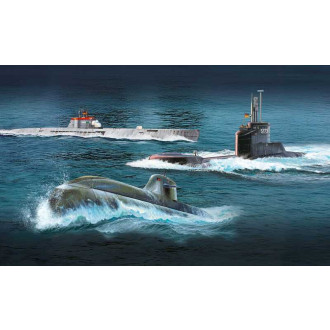 Plastic ModelKit ponorky 05186 - 70 Years Bundeswehr:Wilhelm Bauer,Type 206A,Class2 (1:144)