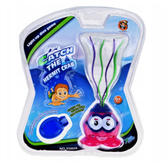 Hračka na potápění krab se světelnými efekty, 22cm