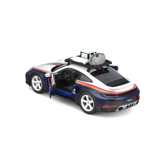 Bburago RACE, Porsche 911 Dakar bílá-modrá metalíza, 1:24