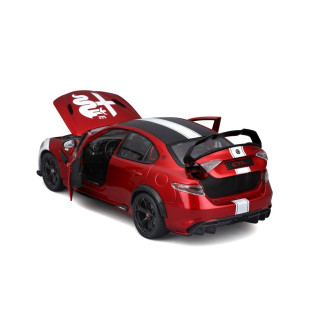 Bburago Alfa Romeo Giulia GTAm, červeno-bílá metalíza, 1:18