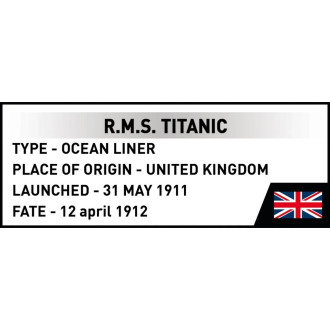 Cobi 1688 R.M.S. Titanic, 1:450, 848 kostek