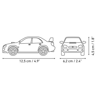 Cobi 24652 Subaru Impreza WRC 2004, 1:35, 206 kostek, 2 f