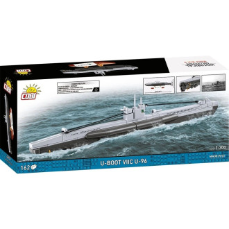 Cobi 4857 II WW Německá ponorka U-Boot VIIC U-96, 1:300, 162 k