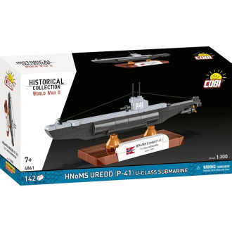 Cobi 4861 II WW HNoMS Uredd (P-41) U-class ponorka 1:300, 142 kostek