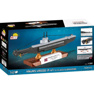 Cobi 4861 II WW HNoMS Uredd (P-41) U-class ponorka 1:300, 142 kostek