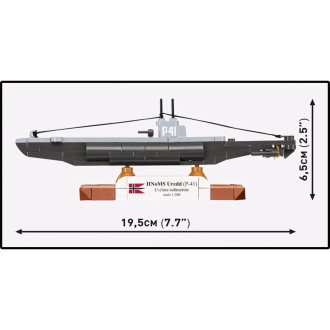 Cobi 4861 II WW HNoMS Uredd (P-41) U-class ponorka 1:300, 142 kostek