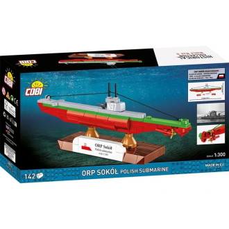 Cobi 4863 II WW ORP SOKOL polská ponorka, 1:300, 142 kostek
