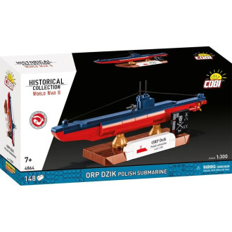 Cobi 4864 II WW ORP DZIK polská ponorka, 1:300, 148 kostek