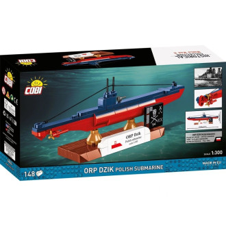 Cobi 4864 II WW ORP DZIK polská ponorka, 1:300, 148 kostek