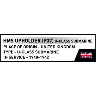 Cobi 4862 II WW HMS Upholder (P37) U-class ponorka 1:300, 140 kostek