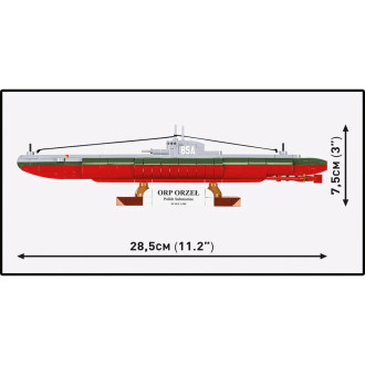 Cobi 4855 II WW Polská ponorka ORP Orzel, 1:300, 193 kostek