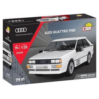 Cobi 24665 Audi Quattro 1980, bílé, 1:35, 79 kostek