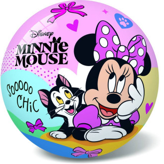 Gumový míč Disney Minnie a mazlíčci, 23 cm