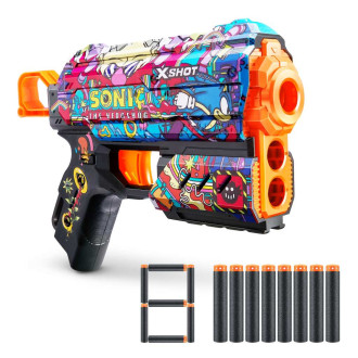 ZURU Dětská Pistole X-SHOT Skins Flux Sonic the Hedgehog