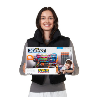 ZURU Dětská Pistole X-SHOT Skins Flux Sonic the Hedgehog