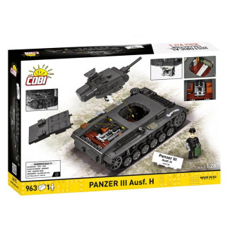 Cobi 2672 II WW Panzer III Ausf. H, 1:28, 963 kostek