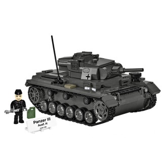 Cobi 2672 II WW Panzer III Ausf. H, 1:28, 963 kostek