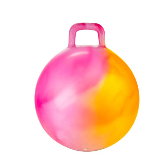 Skákací míč oranžovo-růžový s úchytem 45cm