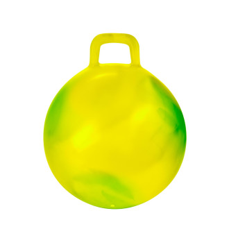 Skákací míč žluto-zelený s úchytem 45cm