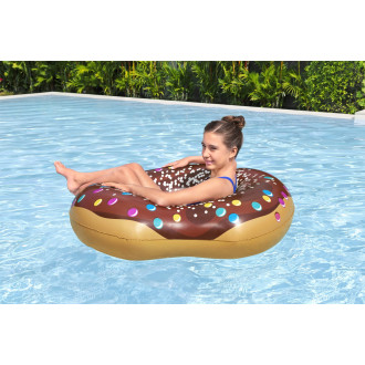 Bestway 36118 Nafukovací kruh donut hnědý, průměr 107cm