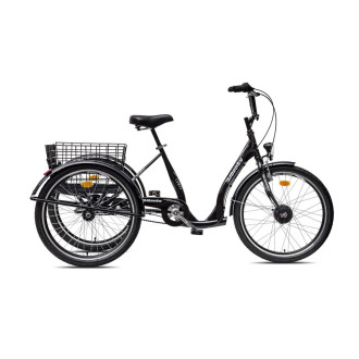 Elektrická tříkolka pro seniory Liberty e-COMFY 24" 2026 antracitová 36V 14Ah, barevný displej