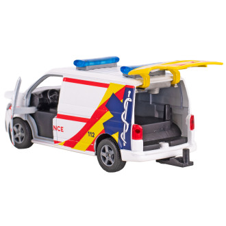 Kids Globe Traffic VW Transporter ambulance na zpětný chod, 27,5cm