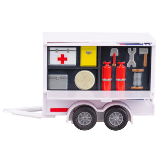 Kids Globe Traffic VW Transporter ambulance na zpětný chod, 27,5cm