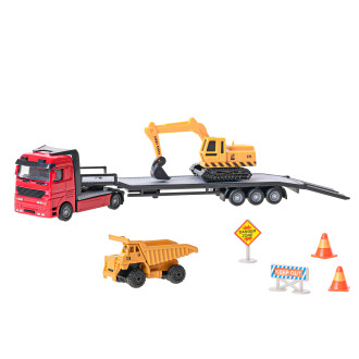 Play Traffic nakladač se stavebním autem volný chod, 25cm