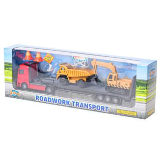 Play Traffic nakladač se stavebním autem volný chod, 25cm