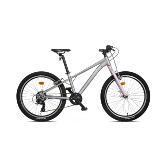 Dětské jízdní kolo Mayo 24 EGO FIT V, 7spd, 2026 stříbrno-růžové