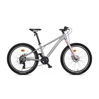 Dětské jízdní kolo Mayo 24 EGO FIT D, 7spd, 2026 stříbrno-růžové