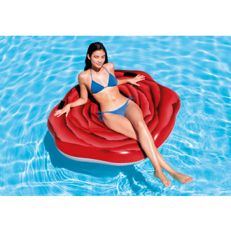 Intex Nafukovací lehátko, Rudá růže 137x132 cm