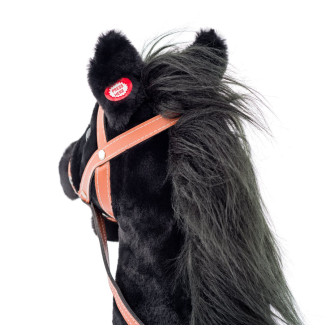 Faunica Hobby horse Baron, černý kůň na tyči se zvuky