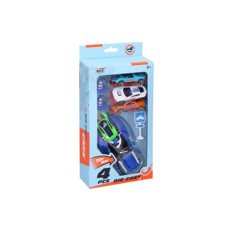Wiky Auta vystřelovací set 4 ks, délka 7 cm