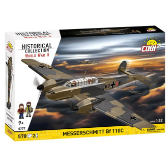 Cobi 5777 II WW Messerschmitt Bf 110C, 1:32, 578 k, 2 figurky