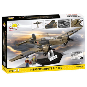Cobi 5777 II WW Messerschmitt Bf 110C, 1:32, 578 k, 2 figurky