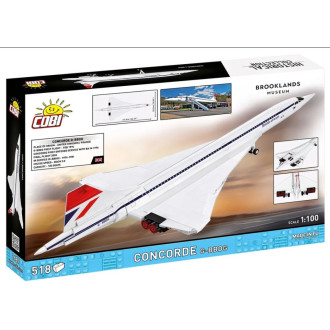 Cobi 1689 Concorde z Brooklands Museum, 1:100, 518 kostek