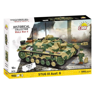 Cobi 2676 II WW StuG III Ausf. G, 1:28, 955 kostek