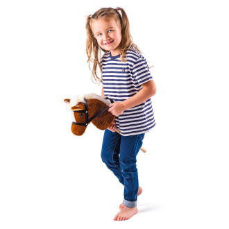 Faunica Hobby horse Scarlet, světle hnědý kůň na tyči