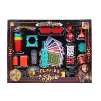 Kouzelnická sada 15v1, Velký set kouzel pro děti