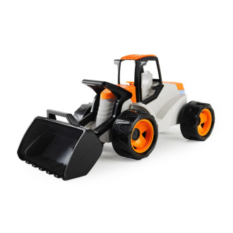 Lena Giga Trucks kolový nakladač, oranžovo-béžový, okrasný kartón