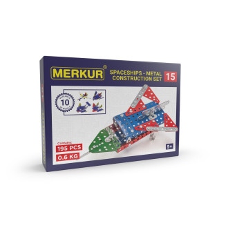 Merkur 015 Raketoplán, 195 dílů, 10 modelů