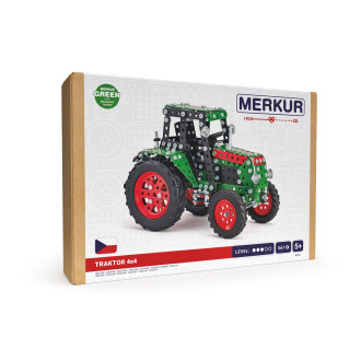 Merkur Traktor 4x4 zelený, 567 dílků