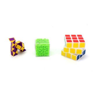 Sada tří hlavolamů, Had, Bludiště, Kostka 3x3