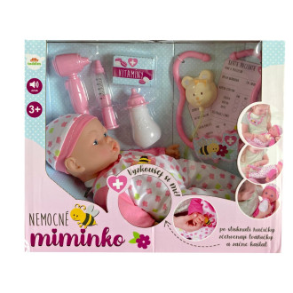 Teddies Nemocné miminko 36cm
